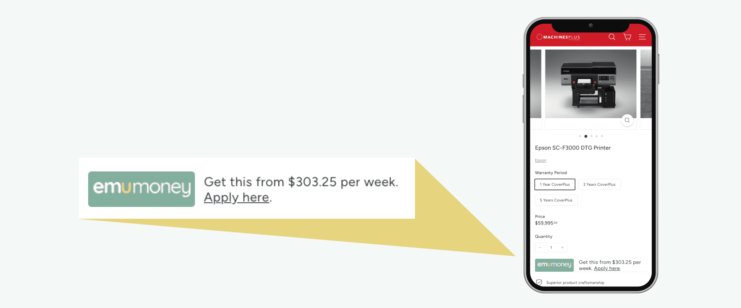 Emu Money - Finance your equipment purchase from Machines Plus